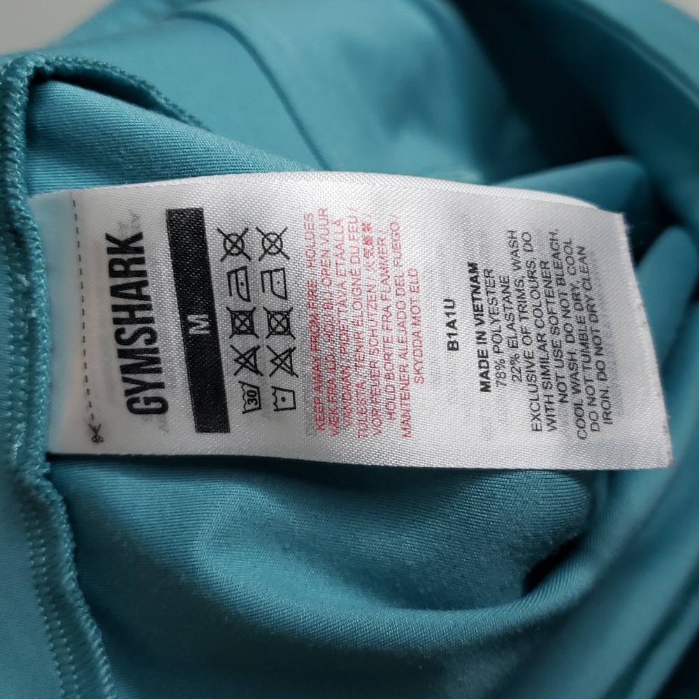 Gymshark Womens Training Crop Leggings Stretch Size M Yoga Fitness Gym Logo - Picture 5 of 12